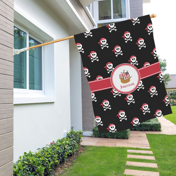 Pirate House Flags - Double Sided - LIFESTYLE