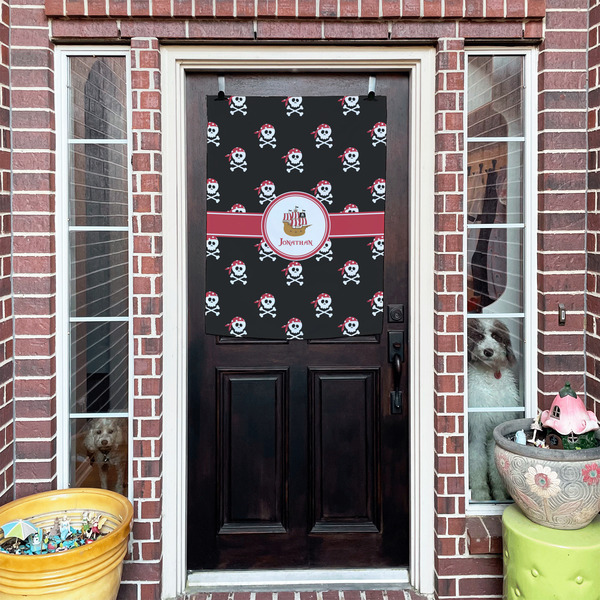Pirate House Flags - Double Sided - (Over the door) LIFESTYLE