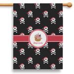 Pirate 28" House Flag (Personalized)