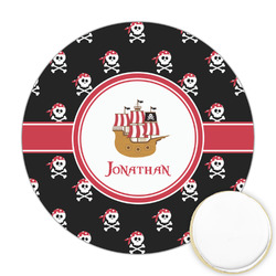 Pirate Printed Cookie Topper - Round (Personalized)