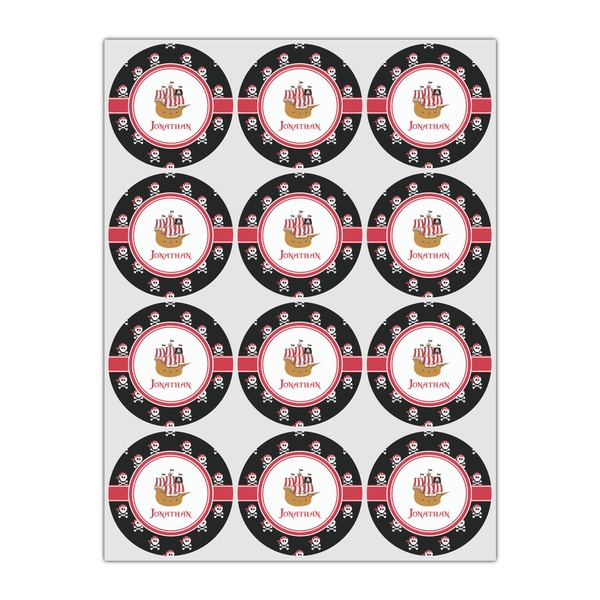 Pirate Icing Circle - Small - Set of 12