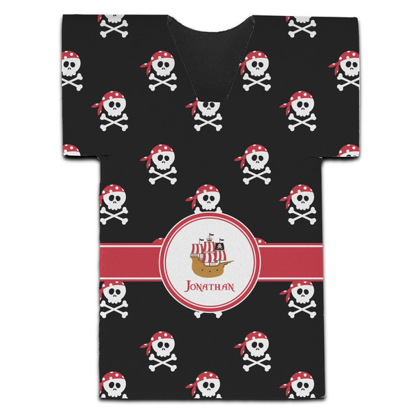 Pirate Jersey Bottle Cooler - Set of 4 - FRONT (flat)