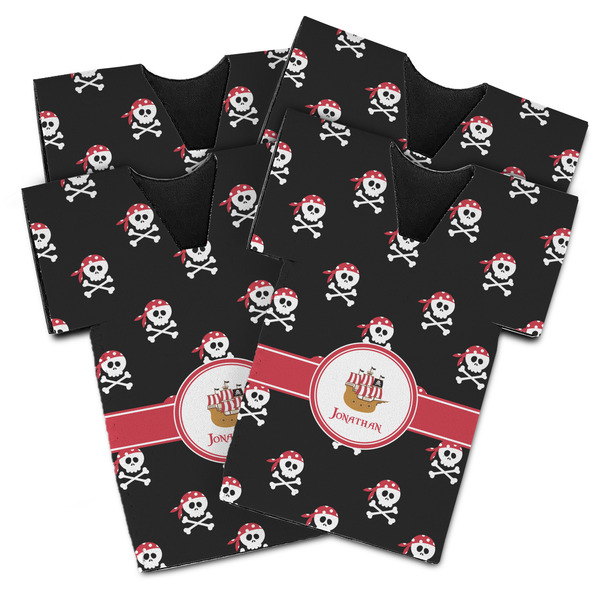 Custom Pirate Jersey Bottle Cooler - Set of 4 (Personalized)