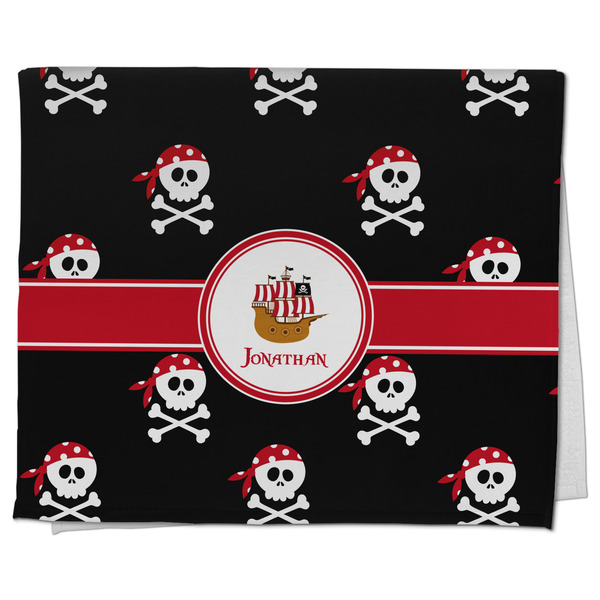 Custom Pirate Kitchen Towel - Poly Cotton w/ Name or Text