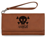 Pirate Ladies Leatherette Wallet - Laser Engraved - Rawhide (Personalized)