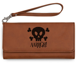 Pirate Ladies Leatherette Wallet - Laser Engraved (Personalized)