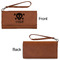 Pirate Ladies Wallets - Faux Leather - Rawhide - Front & Back View