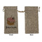 Pirate Large Burlap Gift Bags - Front Approval