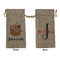 Pirate Large Burlap Gift Bags - Front & Back