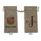 Pirate Large Burlap Gift Bag - Front & Back (Personalized)