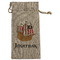 Pirate Large Burlap Gift Bags - Front