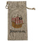 Pirate Large Burlap Gift Bag - Front (Personalized)