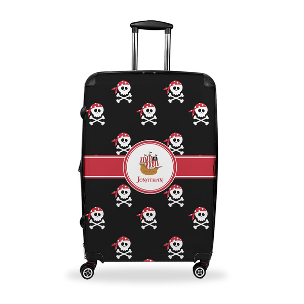 Custom Pirate Suitcase - 28" Large - Checked w/ Name or Text