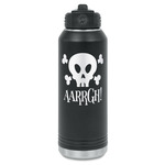 Pirate Water Bottle - Laser Engraved - Front (Personalized)