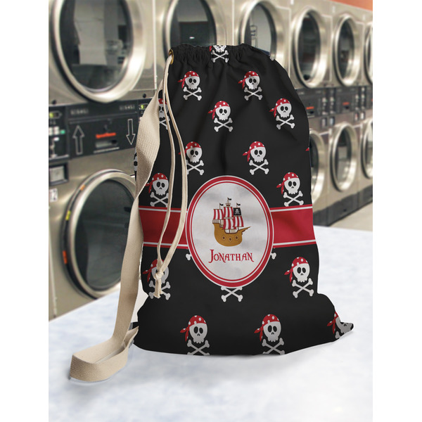Pirate Laundry Bag in Laundromat