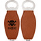 Pirate Leather Bar Bottle Opener - Front and Back (single sided)