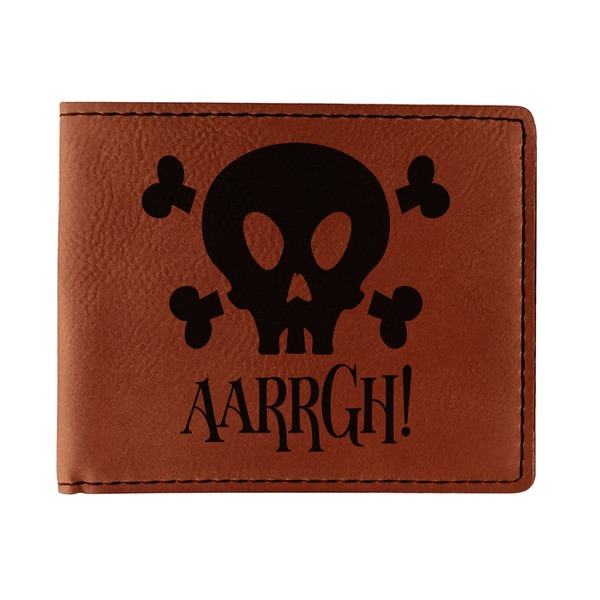 Custom Pirate Leatherette Bifold Wallet - Double Sided (Personalized)