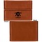 Pirate Leather Business Card Holder Front Back Single Sided - Apvl