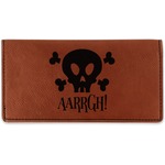 Pirate Leatherette Checkbook Holder (Personalized)