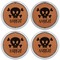 Pirate Leather Coaster Set of 4