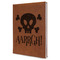 Pirate Leather Sketchbook - Large - Double Sided - Angled View