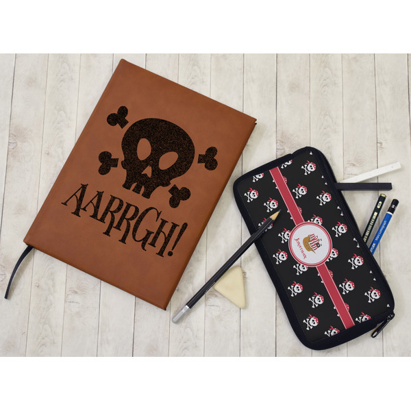 Pirate Leather Sketchbook - Large - Single Sided - In Context