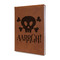 Pirate Leather Sketchbook - Small - Double Sided - Angled View