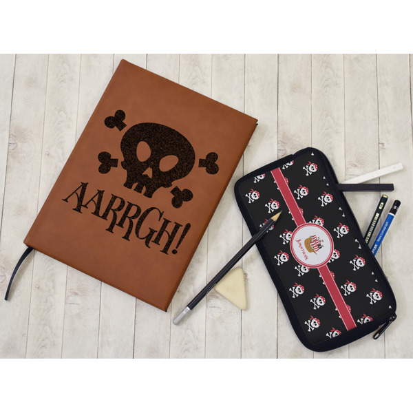 Pirate Leather Sketchbook - Small - Double Sided - In Context
