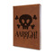 Pirate Leather Sketchbook - Small - Single Sided (Personalized)
