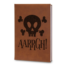 Pirate Leatherette Journal - Large - Double Sided (Personalized)