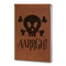 Pirate Leatherette Journals - Large - Double Sided - Angled View