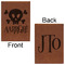 Pirate Leatherette Journals - Large - Double Sided - Front & Back View