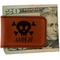 Pirate Leatherette Magnetic Money Clip - Front