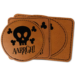 Pirate Faux Leather Iron On Patch (Personalized)