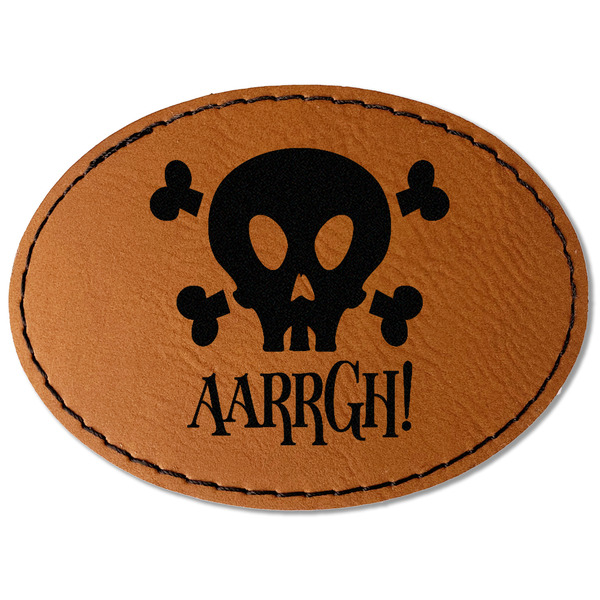 Pirate Leatherette Patches - Oval