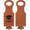 Pirate Leatherette Wine Tote Single Sided - Front and Back