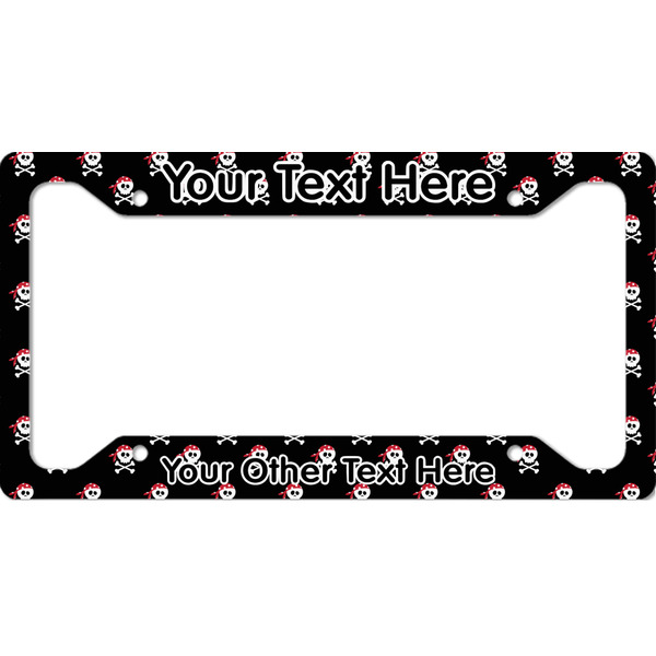 Custom Pirate License Plate Frame - Style A (Personalized)