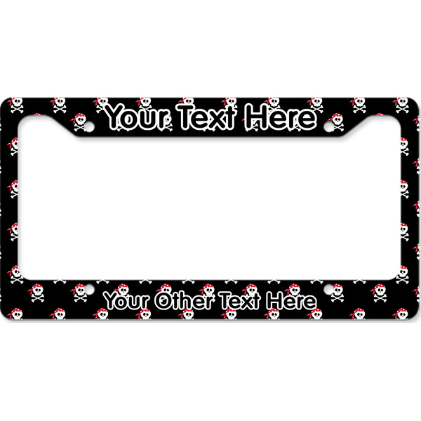 Custom Pirate License Plate Frame - Style B (Personalized)