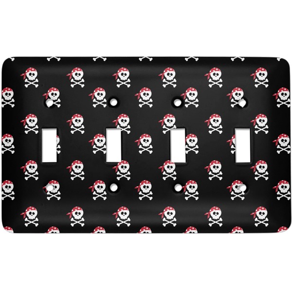 Custom Pirate Light Switch Cover (4 Toggle Plate)