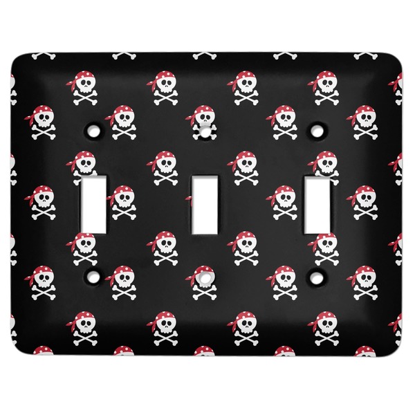 Custom Pirate Light Switch Cover (3 Toggle Plate)