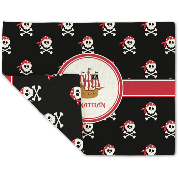 Pirate Linen Placemat - Folded Corner (double side)