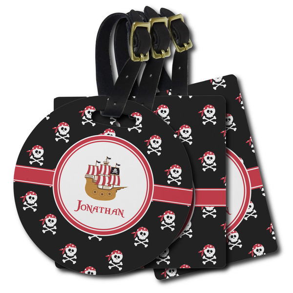 Custom Pirate Plastic Luggage Tag (Personalized)
