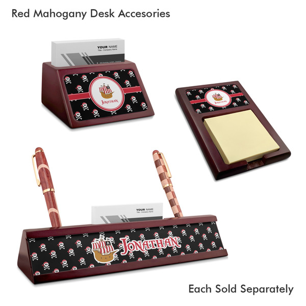 Pirate Mahogany Desk Accessories
