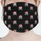 Pirate Mask - Pleated (new) Front View on Girl