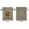 Pirate Medium Burlap Gift Bag - Front Approval