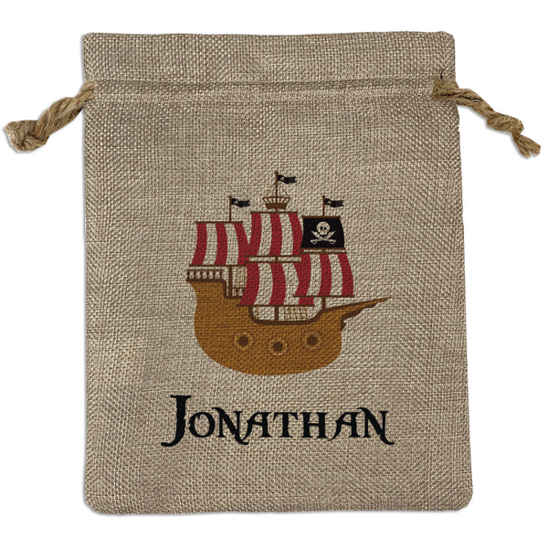 Custom Pirate Burlap Gift Bag (Personalized)