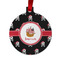 Pirate Metal Ball Ornament - Front