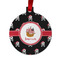 Pirate Metal Ball Ornament - Double Sided w/ Name or Text