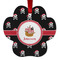 Pirate Metal Paw Ornament - Front