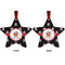 Pirate Metal Star Ornament - Front and Back
